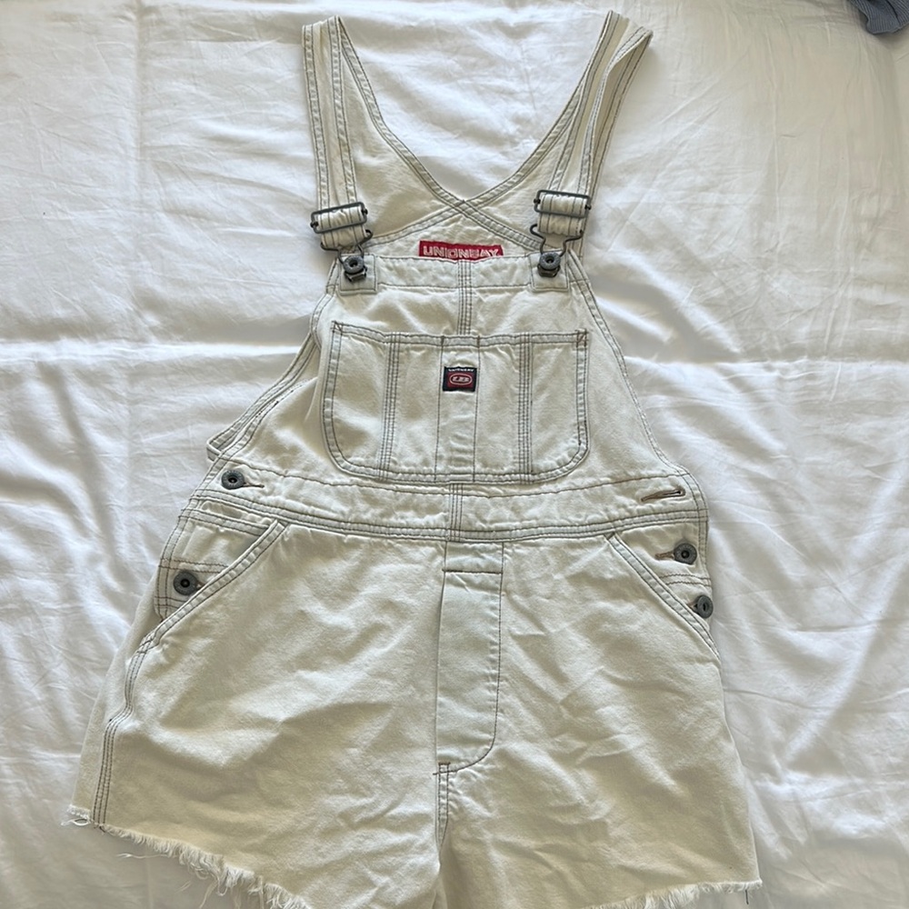 Union Bay Off-White Denim Overalls